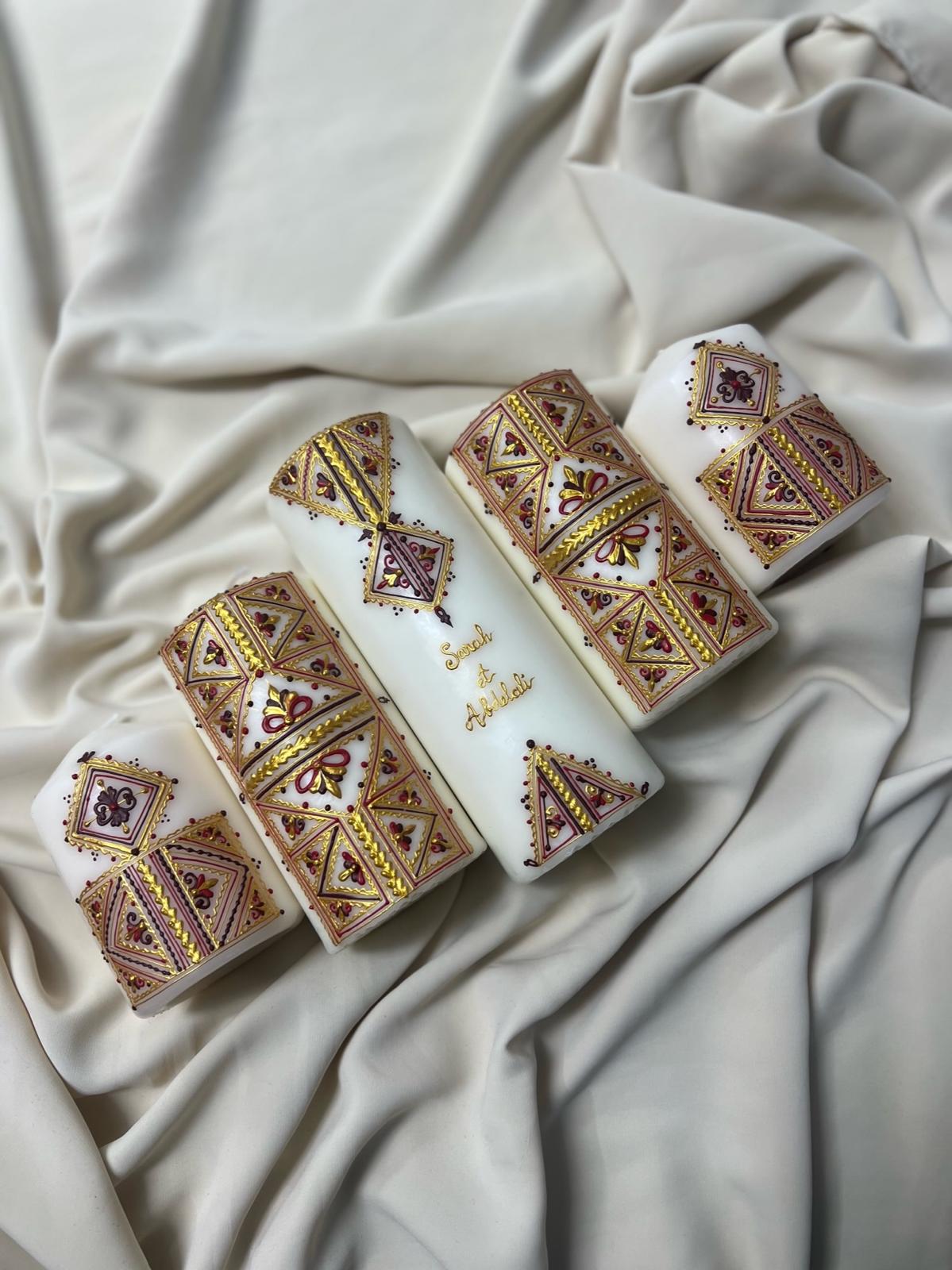 Coffret 5 bougies - 100% personnalisable