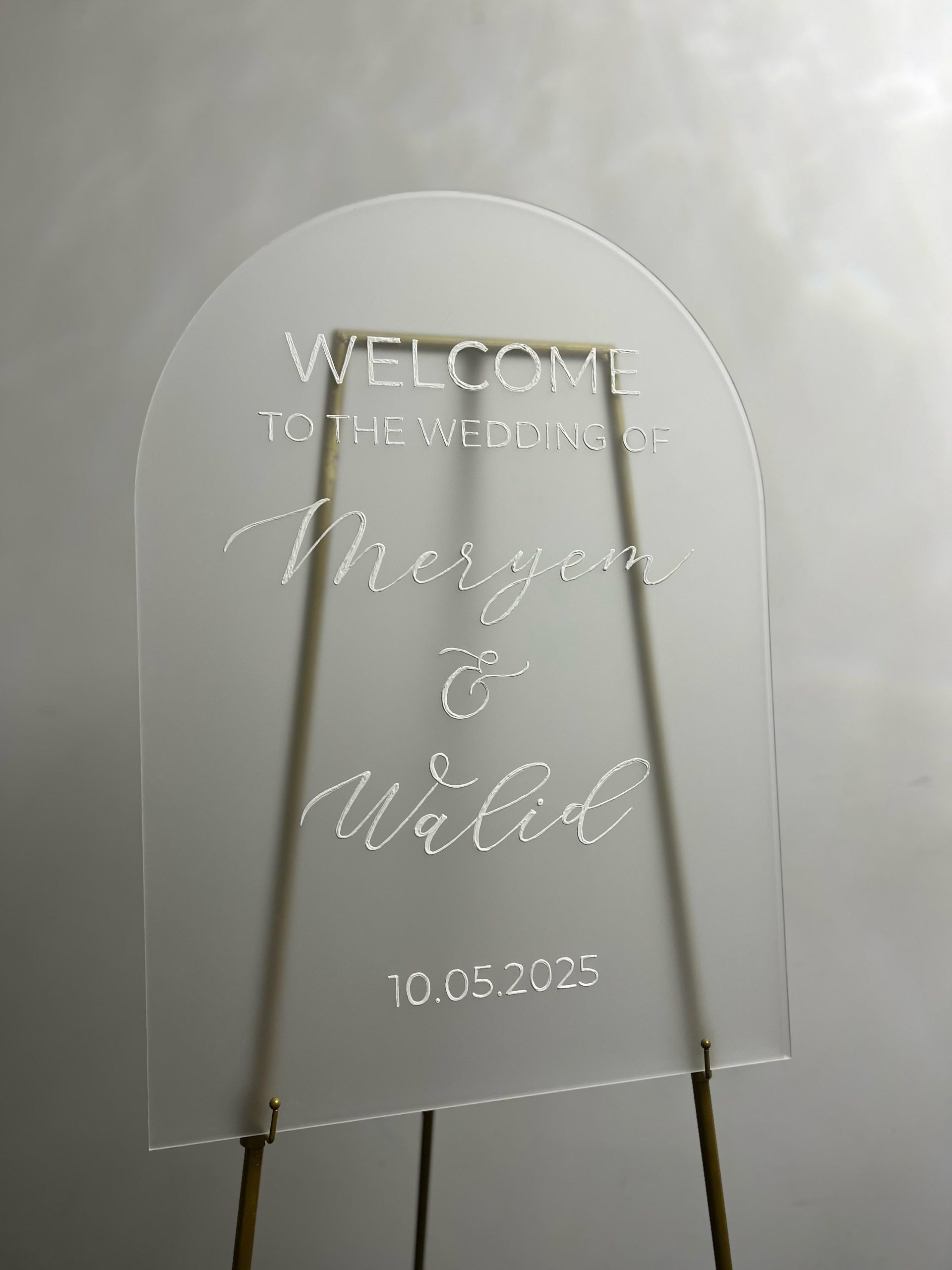Plexiglass arche givrée