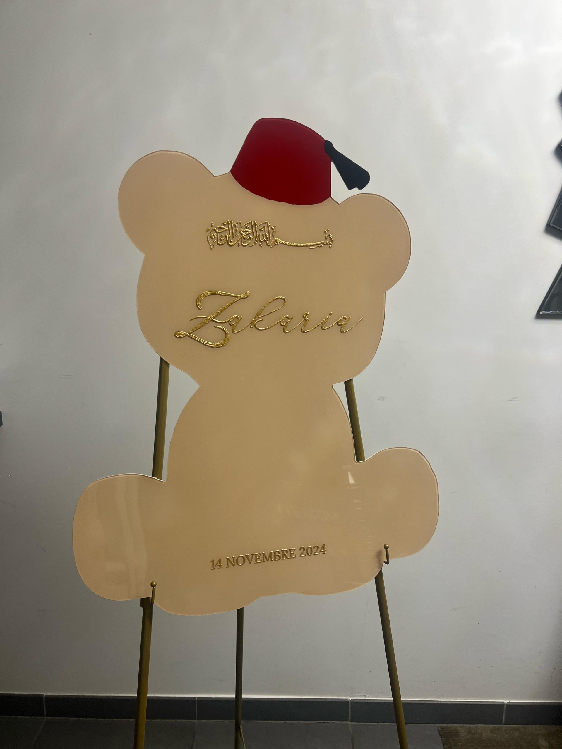 Plexiglass ourson