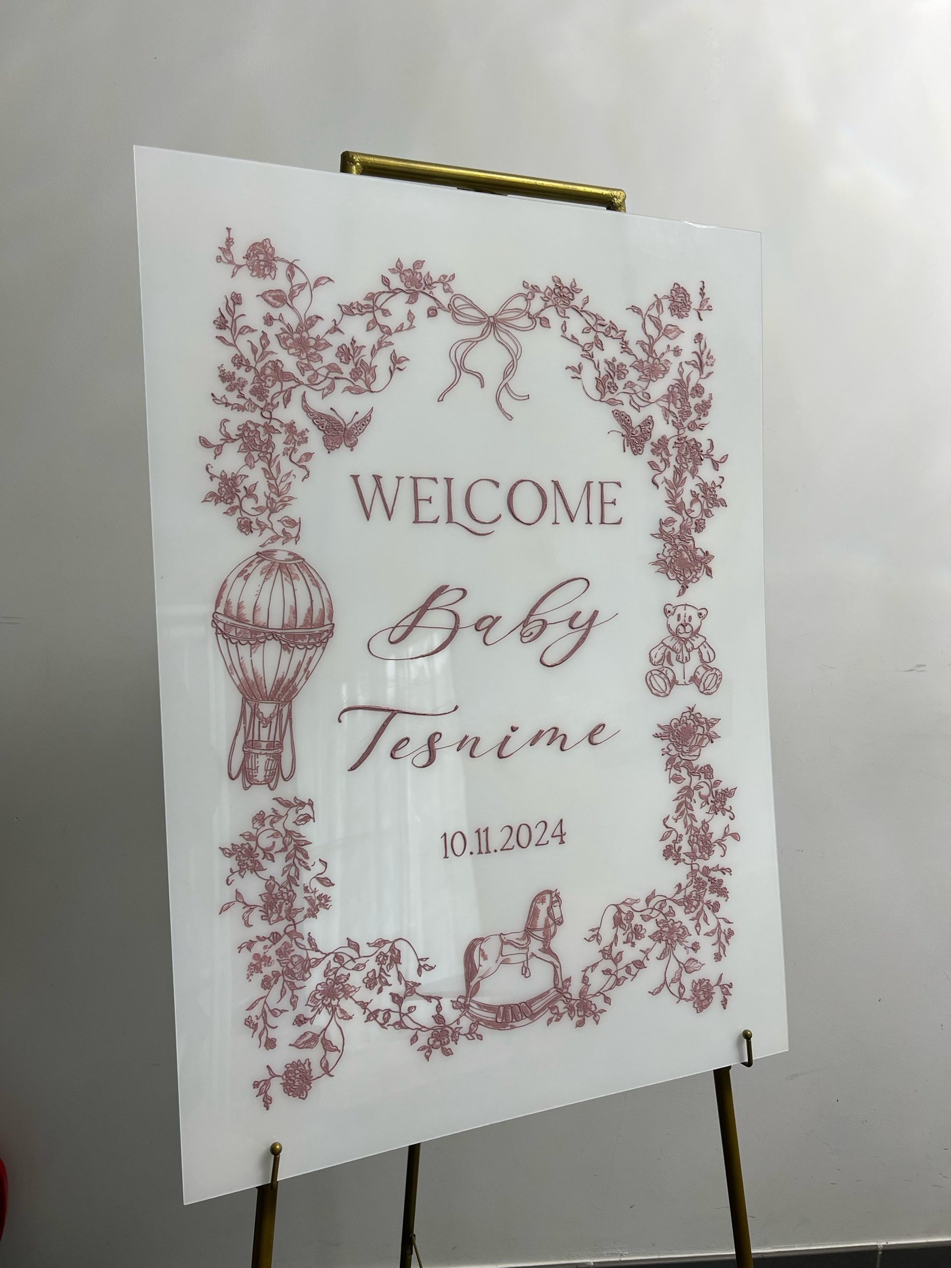 Plexiglass toile de Jouy